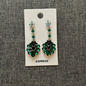 Express Green Drop earrings